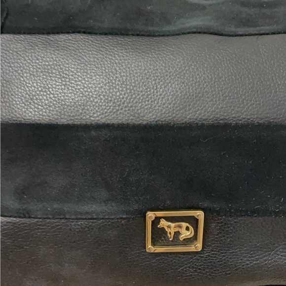 Emma Fox leather bag in good conditions. Pure leather with suede strips - Picture 10 of 15